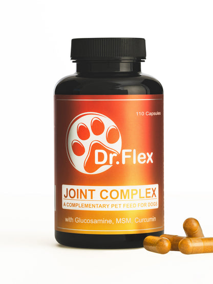 Dr. Flex Gelenk-Komplex Kapseln für Hunde – Mit Glucosamin, Chondroitin & MSM für Knochen & Gelenke
